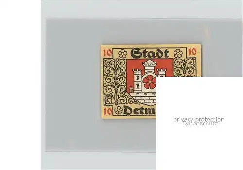 Detmold 10 Pfennig Wappen Kat. Detmold