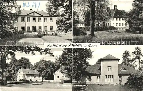 Schieder Schloss Kurpark Palais Blumenhaus Parkhaeuser Luftkurort Kat. Schieder Schwalenberg