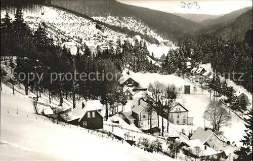 Wildemann Teilansicht Hoehenluftkurort im Winter Kat. Wildemann Harz