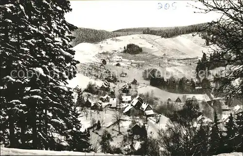 Wildemann Teilansicht Hoehenluftkurort im Winter Kat. Wildemann Harz