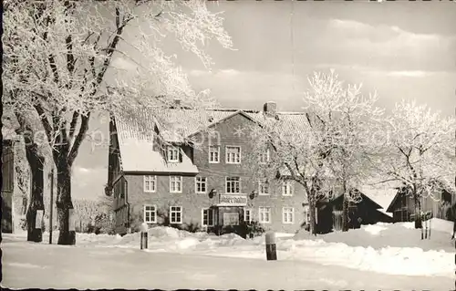 Auerhahn Goslar Berggasthaus Zum Auerhahn im Winter Kat. Goslar