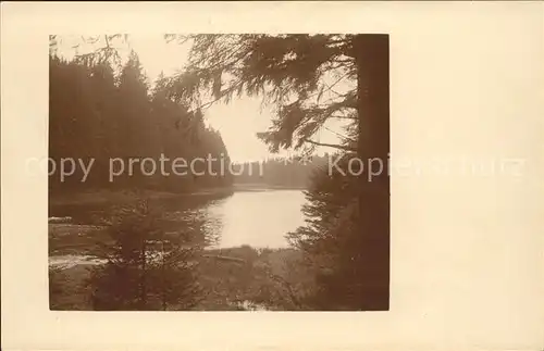 Hahnenklee Bockswiese Harz Partie am Kuttelbacher Teich Kat. Goslar