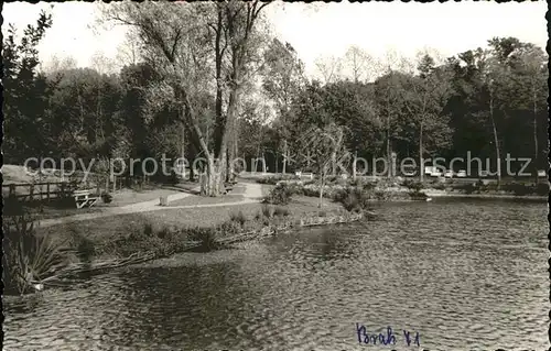 dg31265 Brakel Westfalen Kurpark mit Schwanenteich Kategorie. Brakel Alte Ansichtskarten