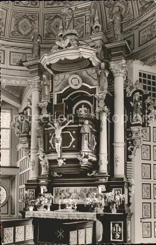 Wildemann Inneres der Kirche Altar Hoehenluftkurort Kat. Wildemann Harz