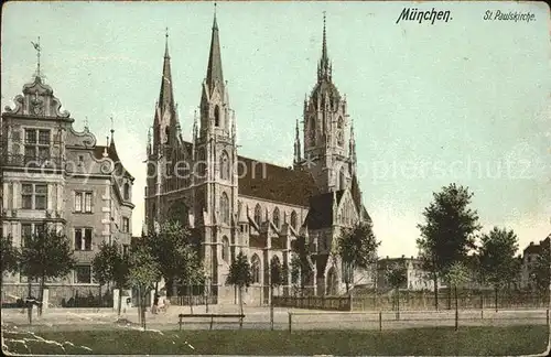 Muenchen St. Paulskirche Kat. Muenchen