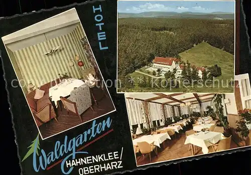 Hahnenklee Bockswiese Harz Hotel Restaurant Der Waldgarten Kat. Goslar