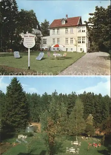 Hahnenklee Bockswiese Harz Gaesteheim Haus Roland Garten Kat. Goslar