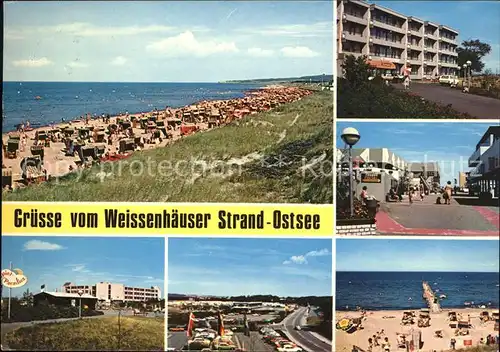 Weissenhaus Weissenhaeuser Strand Ostsee Hotel Strassenpartie Kat. Wangels