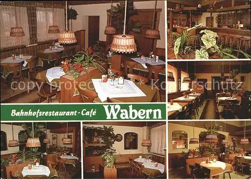 Wabern Hessen Bahnhofsrestaurant Cafe Kat. Wabern