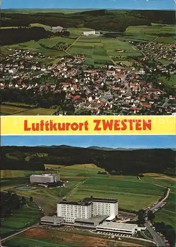 Bad Zwesten Fliegeraufnahme Kurhaus Klinik Kat. Bad Zwesten