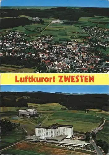 Bad Zwesten Fliegeraufnahme Kurhaus Klinik Kat. Bad Zwesten