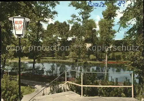 dg31876 Brakel Westfalen Kurhotel Am Kaiserbrunnen Terrasse Teich Kurpark Kategorie. Brakel Alte Ansichtskarten