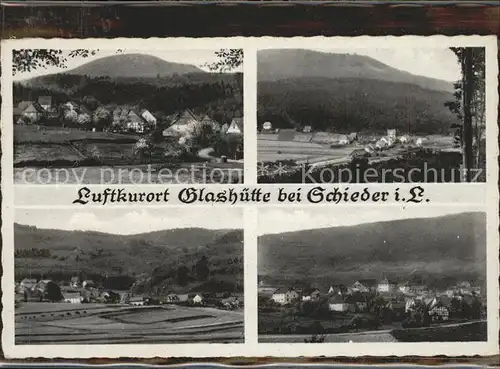 Glashuette Lippe Gesamtansichten Luftkurort Kat. Schieder Schwalenberg