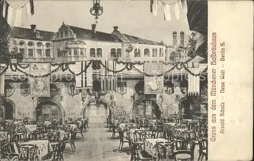 Muenchen Mofbraeuhaus Gartenterrasse Kat. Muenchen