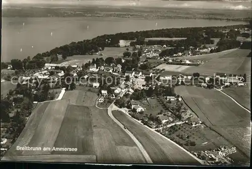 Breitbrunn Ammersee Fliegeraufnahme Kat. Herrsching a.Ammersee