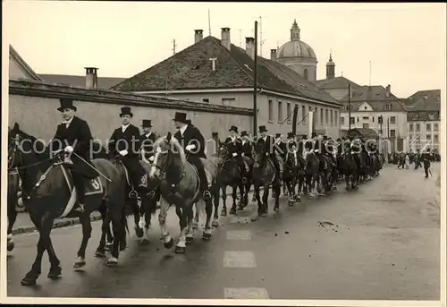 Weingarten Wuerttemberg Parade mit Pferden / Weingarten /Ravensburg LKR