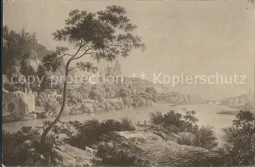 Wetzlar Panorama Kuenstlerkarte nach Friedrich Christian Reinermann um 1810 Kat. Wetzlar