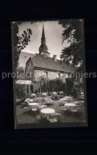 Werl Westfalen Hotel Meyer am Dom Gartenterrasse / Werl /Soest LKR