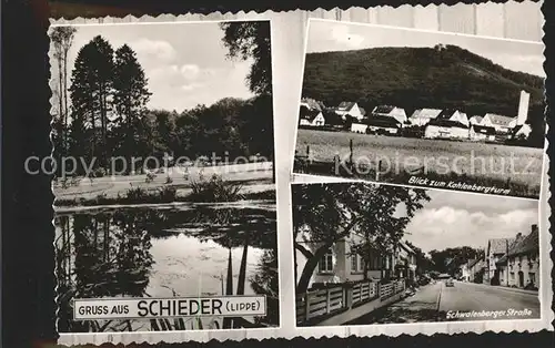 Schieder Schwalenburger Strasse Kohlenbergtrum  Kat. Schieder Schwalenberg