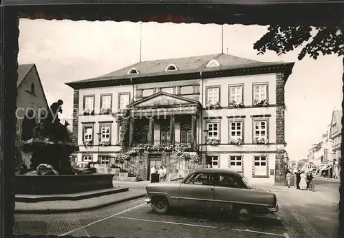 Detmold Markt Brunnen Auto Kat. Detmold