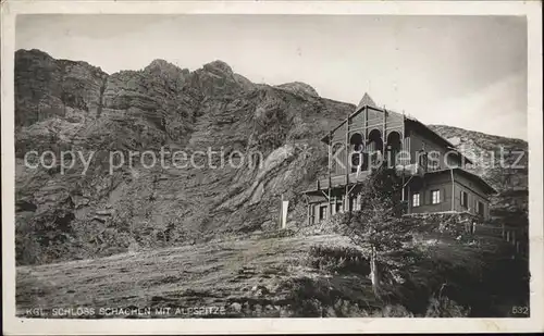 Schachen LU Schloss mit Alpspitze / Schachen /Bz. Entlebuch