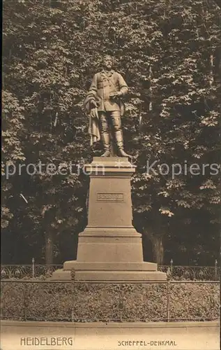 Heidelberg Neckar Scheffel-Denkmal  / Heidelberg /Heidelberg Stadtkreis