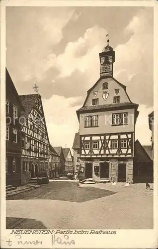 Heilbronn Neckar Neustein Rathaus / Heilbronn /Heilbronn LKR