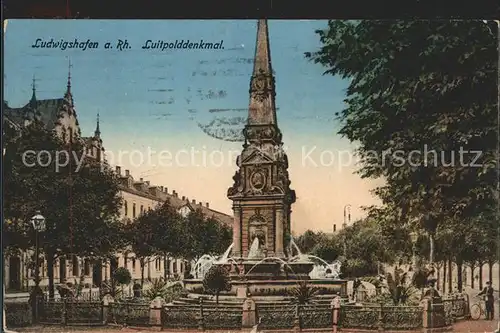 Ludwigshafen Rhein Luitpolddenkmal / Ludwigshafen am Rhein /Ludwigshafen Rhein Stadtkreis