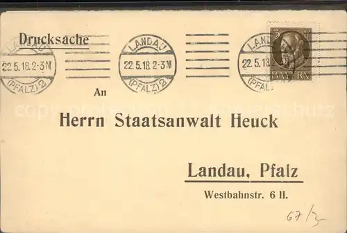 Landau Pfalz Staatsanwalt Heuck Netzballverein / Landau in der Pfalz /Landau Pfalz Stadtkreis