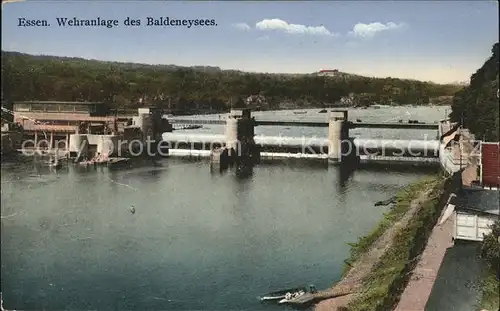 Essen Ruhr Baldeneysee Wehranlage Kat. Essen