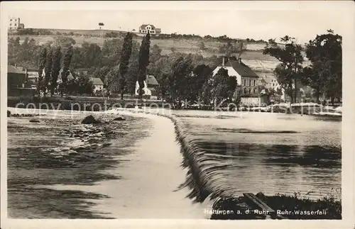 Hattingen Ruhr Ruhr Wasserfall Kat. Hattingen