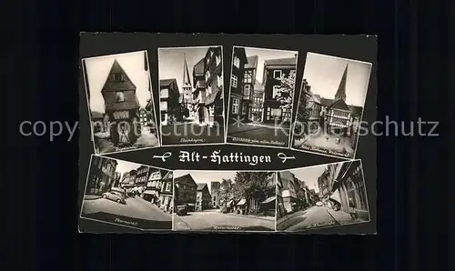 Hattingen Ruhr Buegeleisen Steinhagen Altes Rathaus Untermarkt Obermarkt Gr Weilstrasse Kat. Hattingen