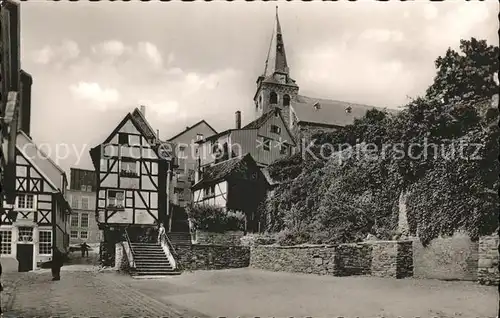 Kettwig Altstadt Fachwerkhaeuser Kat. Essen