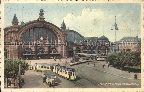 Frankfurt Main Hauptbahnhof Strassenbahnen Kat. Frankfurt am Main