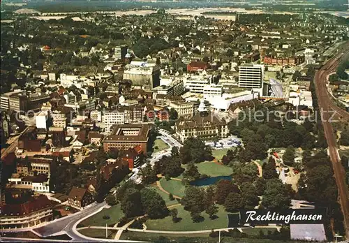 Recklinghausen Westfalen Fliegeraufnahme Stadtmitte Kat. Recklinghausen