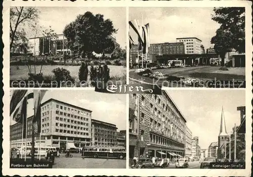 Essen Ruhr Saalbau Stadtgarten Hauptbahnhof Postbau Kettwiger Str Kat. Essen