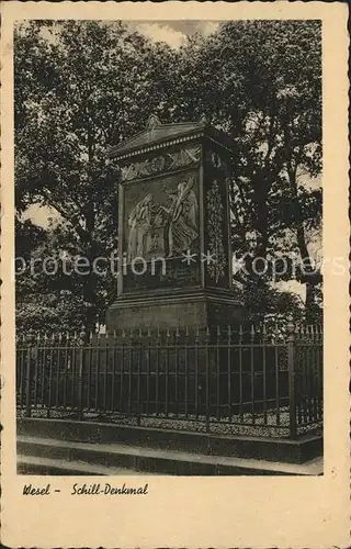 Wesel Rhein Schill Denkmal Kat. Wesel