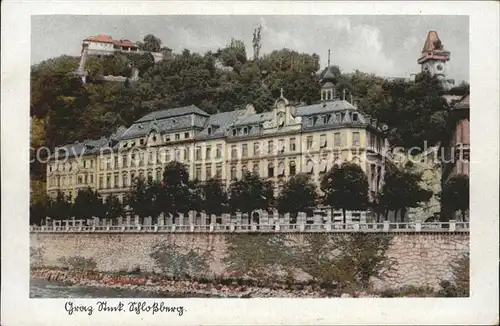 Graz Steiermark Schlossberg mit Uhrturm Kat. Graz