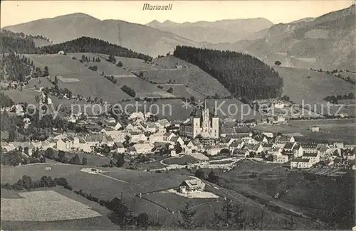 Mariazell Steiermark Gesamtansicht mit Basilika Kat. Mariazell