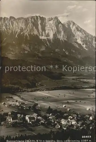 oeblarn Panorama mit Grimming Dachsteingebirge Kat. oeblarn