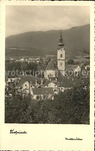 Trofaiach Ortsansicht mit Kirche Kat. Trofaiach