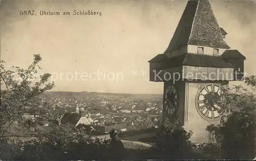 Graz Steiermark Uhrturm am Schlossberg Kat. Graz