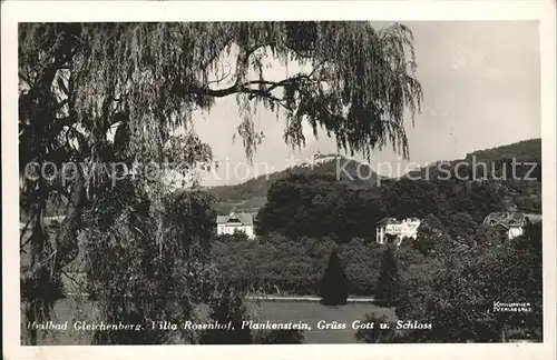 Bad Gleichenberg Heilbad Villa Rosenhof Plankenstein Villa Gruess Gott und Schloss Kat. Bad Gleichenberg