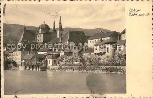 Leoben Partie an der Mur Kirche Kat. Leoben