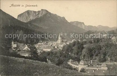 Bad Aussee Steiermark Gesamtansicht mit Alpenpanorama Kat. Bad Aussee