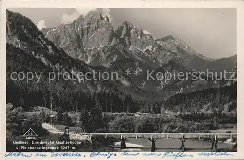 Weng Gesaeuse Steiermark Ennsbruecke Gstatterboden und Reichensteingruppe Ennstaler Alpen Kat. Weng im Gesaeuse