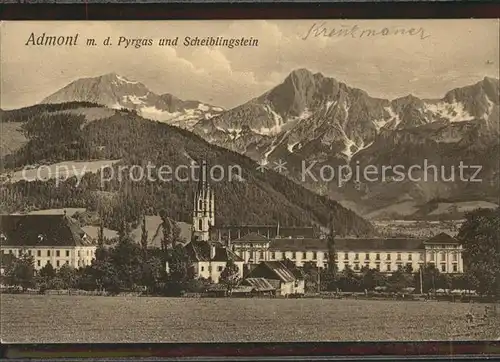 Admont Steiermark mit Pyhrgas und Scheiblingstein Haller Mauern Kat. Admont