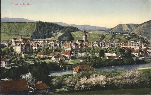 Bruck Mur Steiermark Partie an der Mur Kirche Kat. Bruck an der Mur