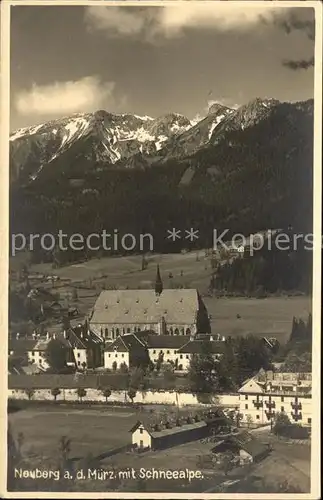 Neuberg Muerz mit Schneealpe Muerzsteger Alpen Kat. Neuberg an der Muerz