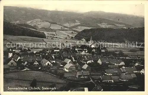 Obdach Gesamtansicht Kat. Obdach